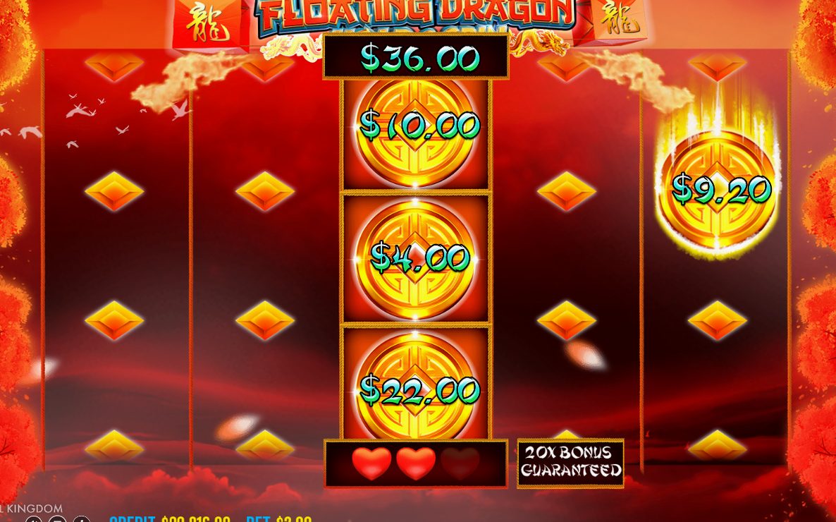Bonus screen during the Free Spins round